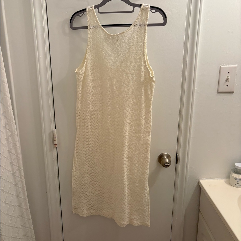 Roxy Cream Knit Beach Dress - Picture 4 of 4